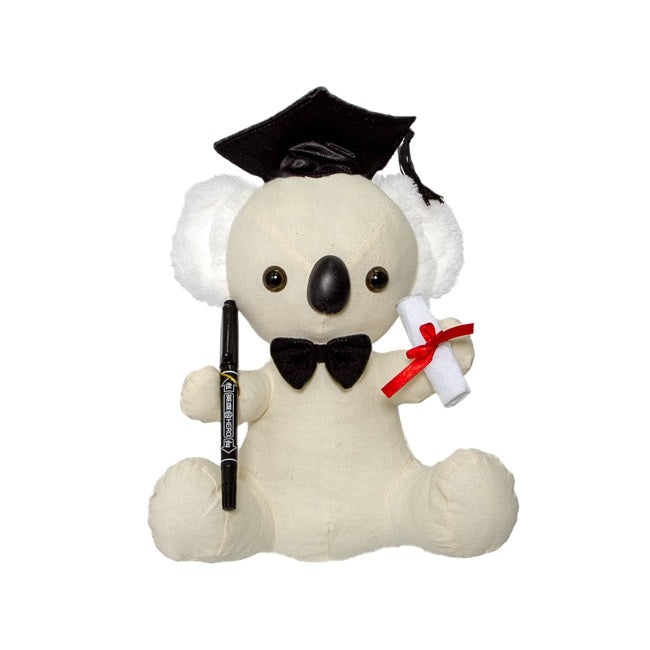 Signature Graduation Koala with Pen (25cmST)