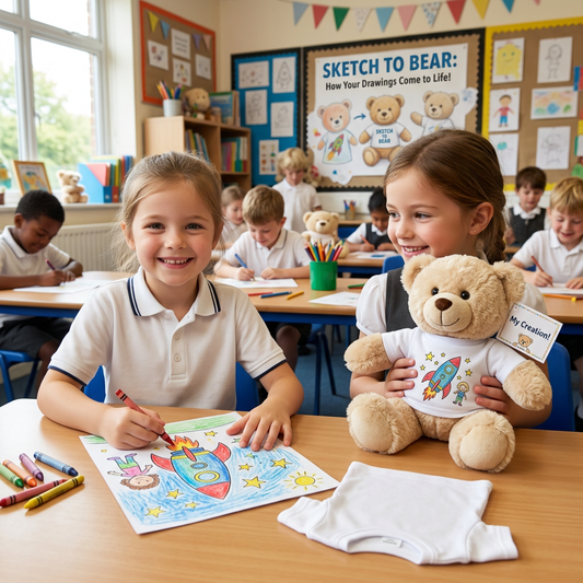 School Fundraising Ideas: From Sketch to Bear: How Your Drawings Come to Life
