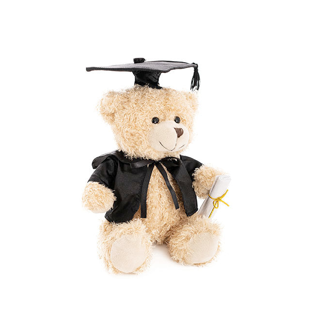 Graduation Teddy Bear Smarty Pants Light Brown with Cap & Scroll (20cmST)
