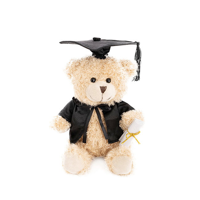 Graduation Teddy Bear Smarty Pants Light Brown with Cap & Scroll (20cmST)
