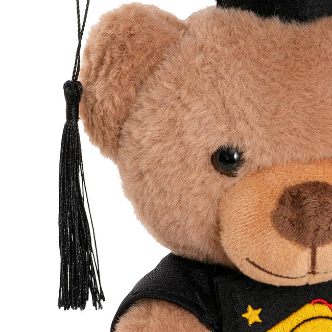 Graduation Teddy Bear Arnold with Congrats Sign Brown (20cmST)
